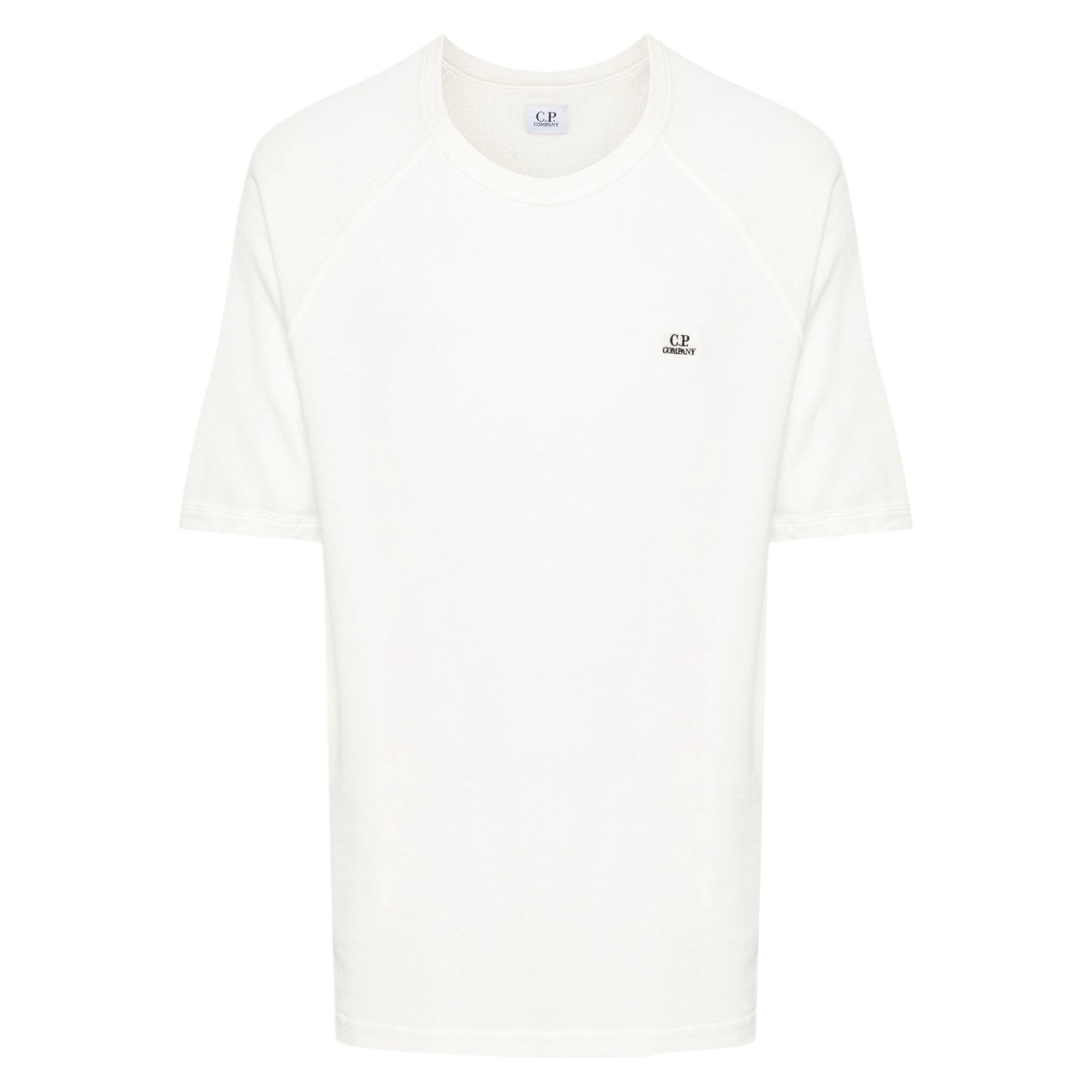 C.P. Company 30/1 Embroidered White T-shirt