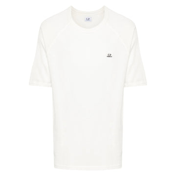 C.P. Company 30/1 Embroidered White T-shirt