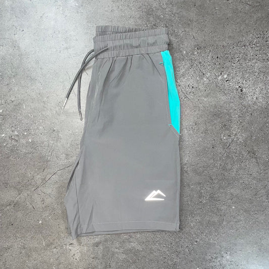 ActiveLine Storm Shorts - Grey/Hyper Turquoise