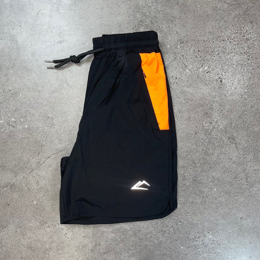 ActiveLine Terra Shorts - Black/Neon Orange