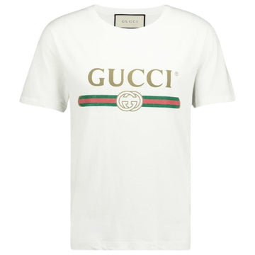 Gucci classic Interlocking Logo White T-Shirt