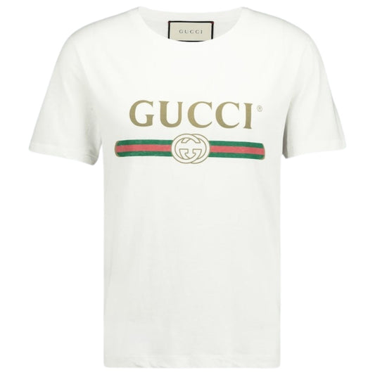 Gucci classic Interlocking Logo White T-Shirt