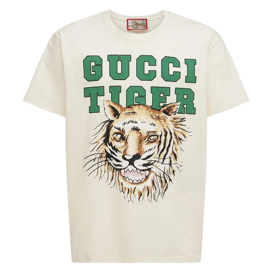 Gucci Tiger Logo White T-Shirt