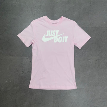 Nike Just Do It T-shirt 'Roze Foam/Wit'