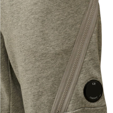 C.P. Company Fleeced Zipped Lens Grey Sweatpants