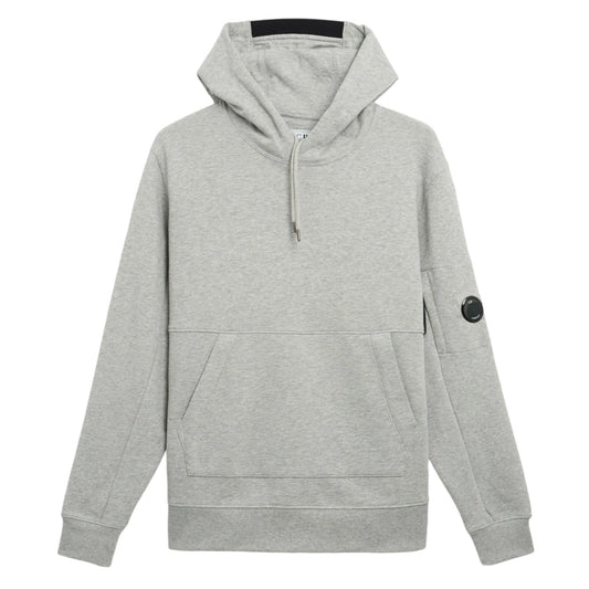 C.P. Company Diagonal Raised Fleece Grey Hoodie