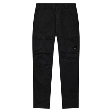 C.P. Company Stretch Sateen Ergonomic Black Sand Cargo Pants