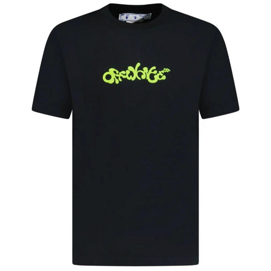 Off White Iconic Green Logo T-Shirt Black