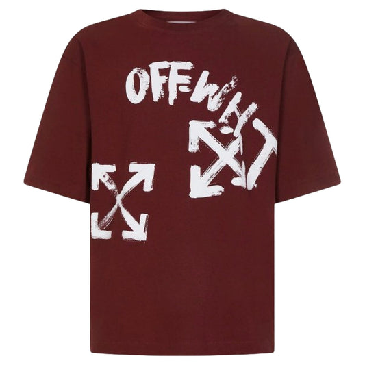 Off-White Burgundy T-Shirt