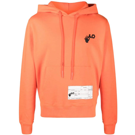 Off White Skate Hoodie Orange