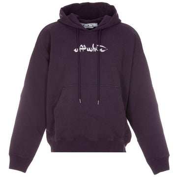 Off-White Logo Purple Hoodie