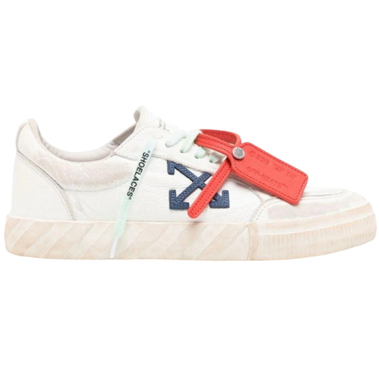 Off-White Blue Arrow Branding White Trainers