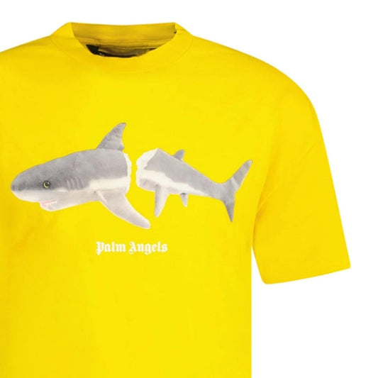 Palm Angels Shark T-Shirt Yellow