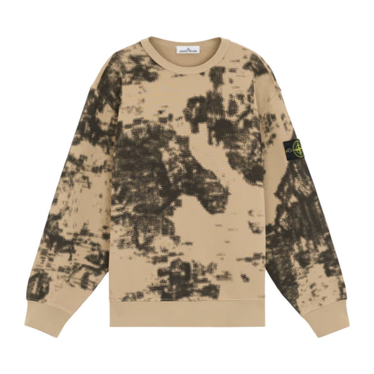 Stone Island Dove Grey Camouflage Sweatshirt