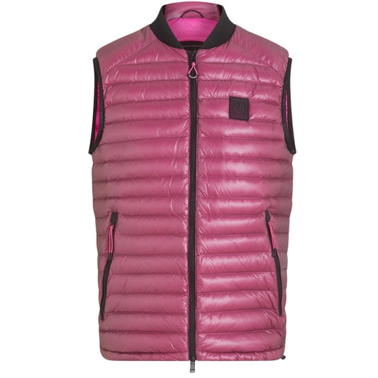 Belstaff Airframe Neon Shiny Pink Gilet Down Filled Jacket