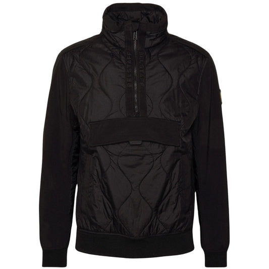 Belstaff Area Black Quarter Zip Pull-Over Jacket