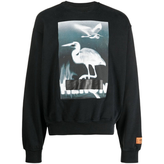 Heron Preston Censored Heron Logo Black Sweatshirt