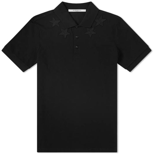 Givenchy Short Sleeved Black Polo Shirt