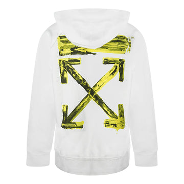 Off-White Long Drawstrings White Oversized Hoodie