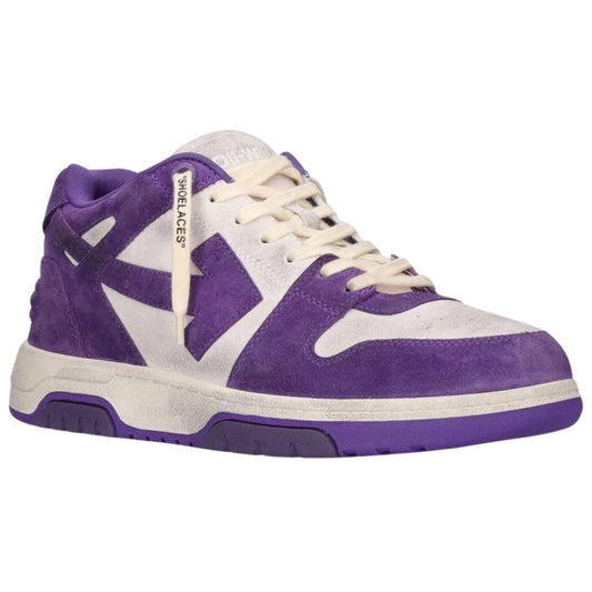 Off-White Out Of Office Purple Leather Sneaker