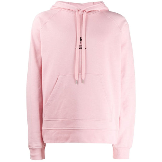 Neil Barrett Lightning Bolt Logo Pink Hoodie