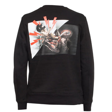 Neil Barrett Zeus Rider Black Sweatshirt