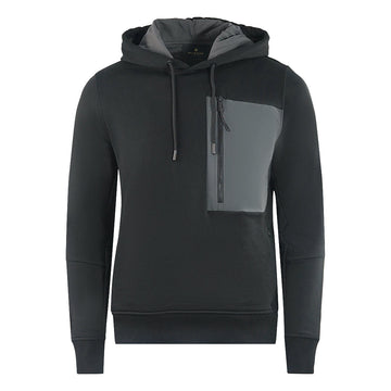 Belstaff Raft Branded Hood Black Hoodie