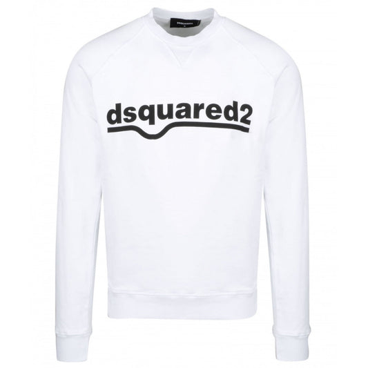 Dsquared2 Classic Raglan Fit Logo White Sweater